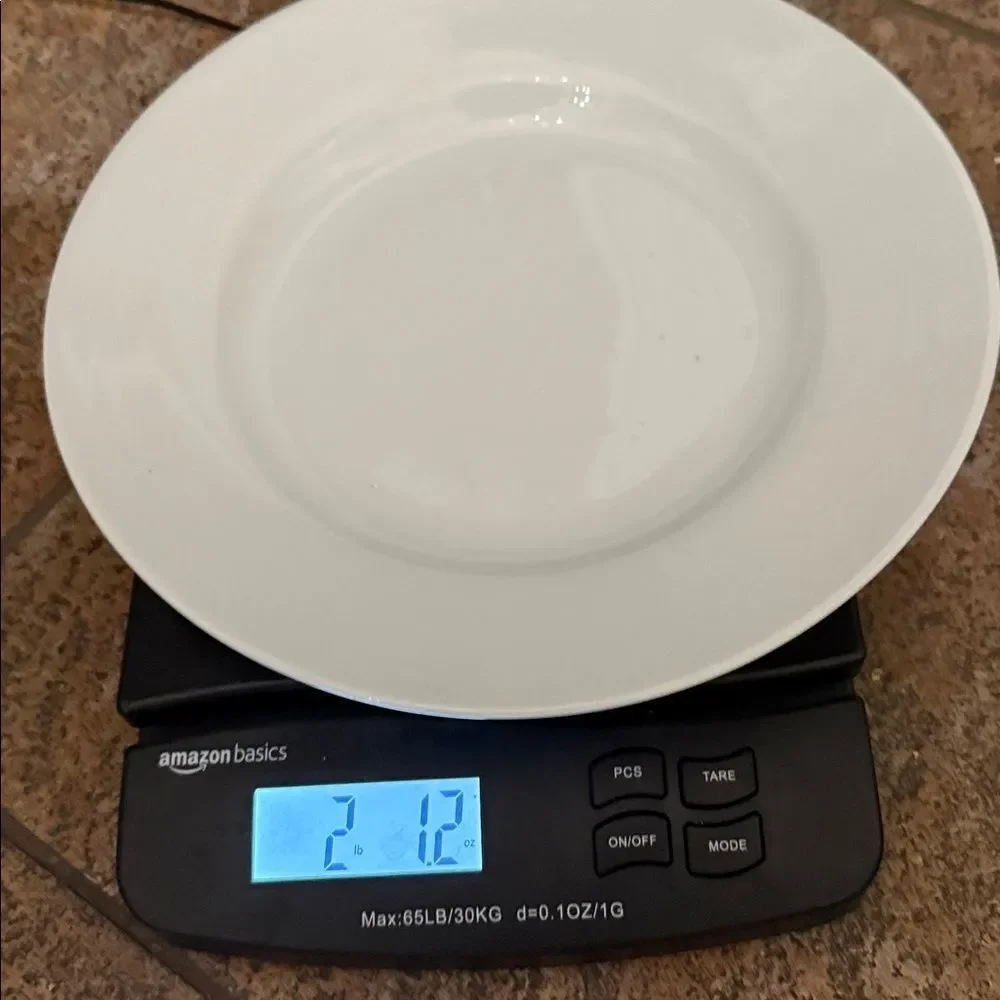 Pottery Barn White Ceramic Dinnerware Plate 10 1/2 Inches Round Deep Bowl Modern
